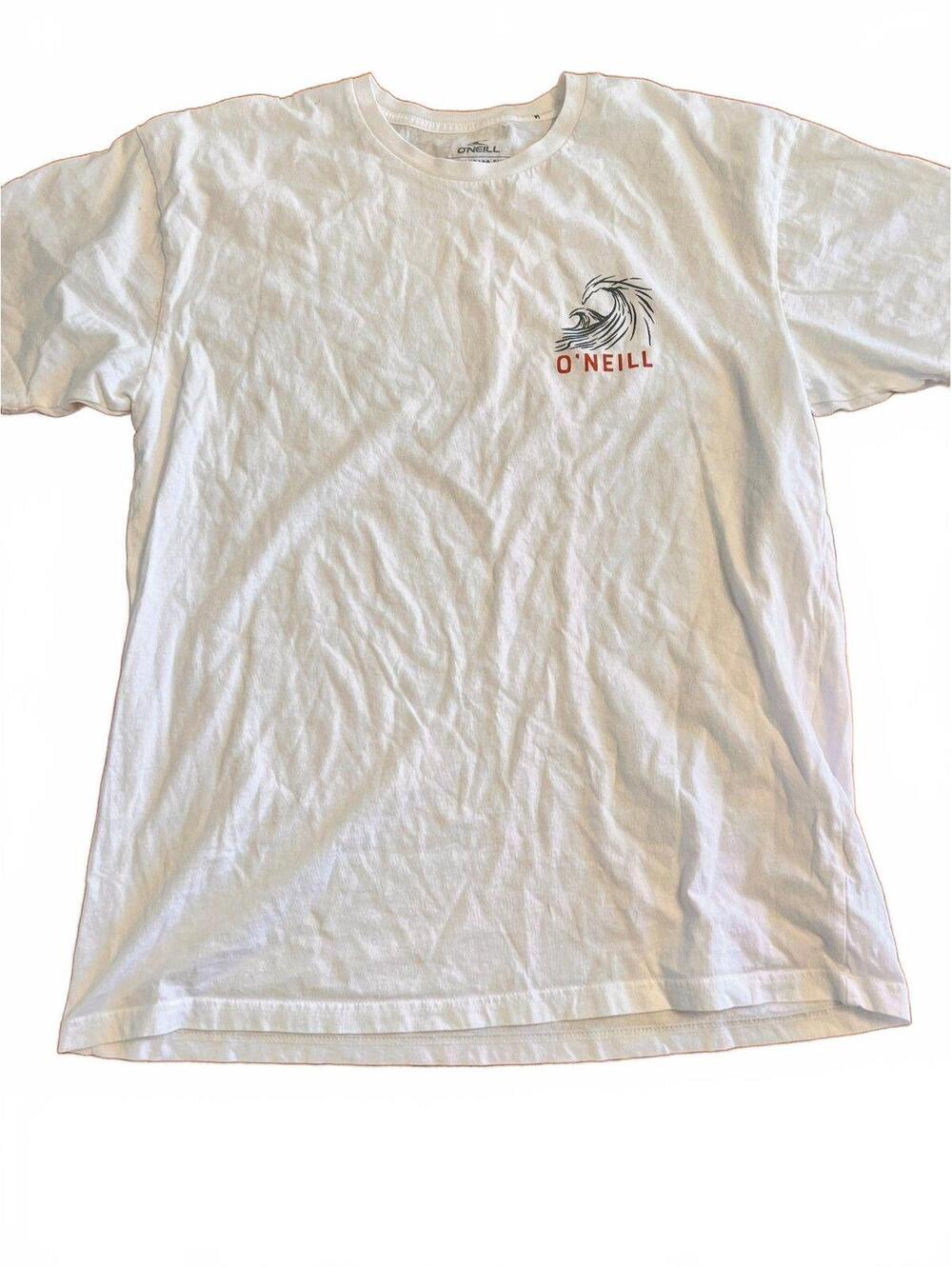 O'Neill White Graphic T-Shirt Large Standard Fit